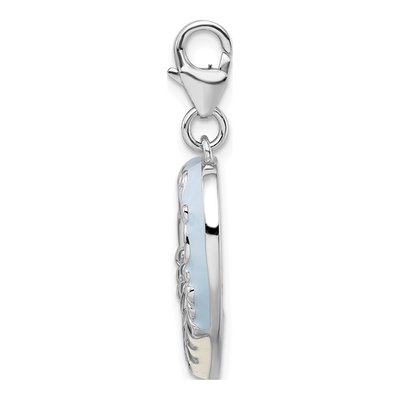 Sterling Silver MOM Photo Charm – view 3