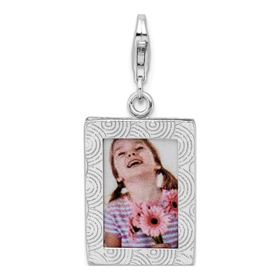 Sterling Silver Picture Frame Charm