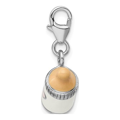 Sterling Silver Baby Bottle Charm – view 3
