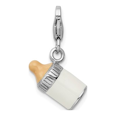 Sterling Silver Baby Bottle Charm – view 4