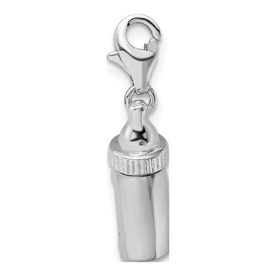 Sterling Silver 3-D Baby Bottle Charm – view 3