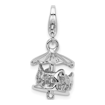 Sterling Silver Carousel Charm