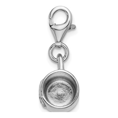 Sterling Silver 3-D Baby Cup Charm – view 3
