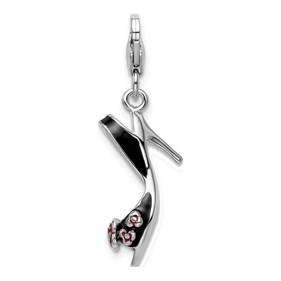 Sterling Silver 3-D High Heel Charm