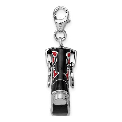 Sterling Silver Cowboy Boot Charm – view 3