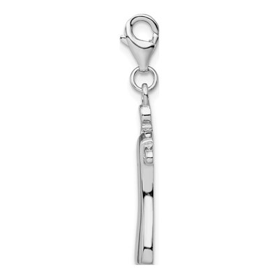 Sterling Silver Dress on Hanger Charm – view 3