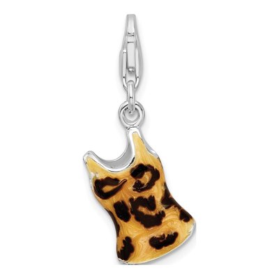 Sterling Silver CZ Tank Top Charm – view 4