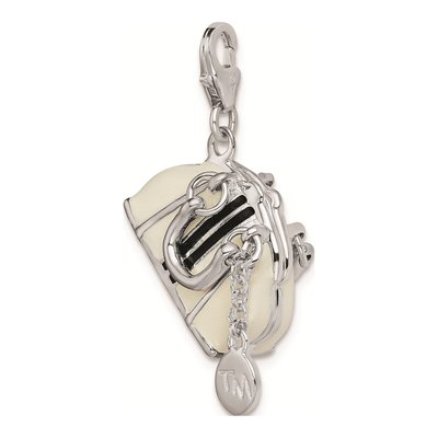Sterling Silver 3-D Enameled Purse Charm – view 5