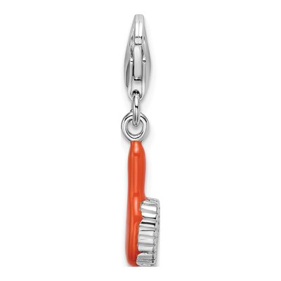 Sterling Silver Hair Brush Charm – view 4