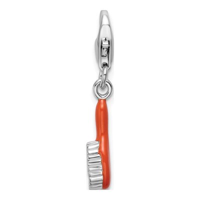 Sterling Silver Hair Brush Charm
