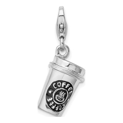 Sterling Silver Coffee Cup Charm