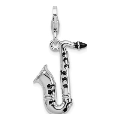 Sterling Silver Saxophone Charm – view 4