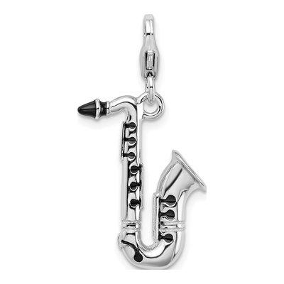 Sterling Silver Saxophone Charm