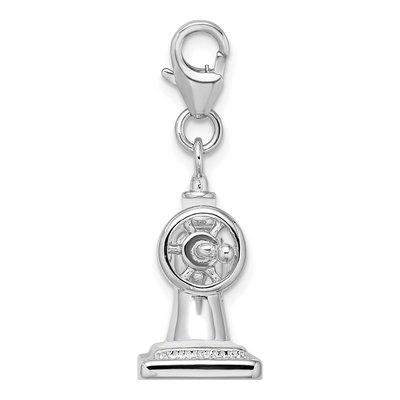 Sterling Silver Sewing Machine Charm – view 3