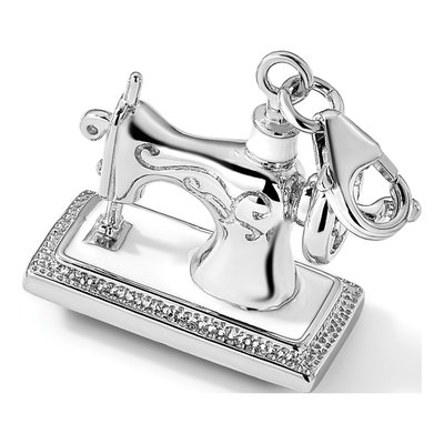 Sterling Silver Sewing Machine Charm – view 7