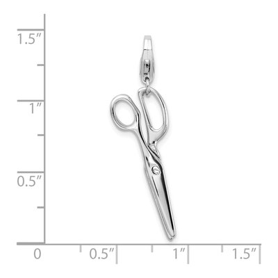 Sterling Silver Scissors Charm – view 5