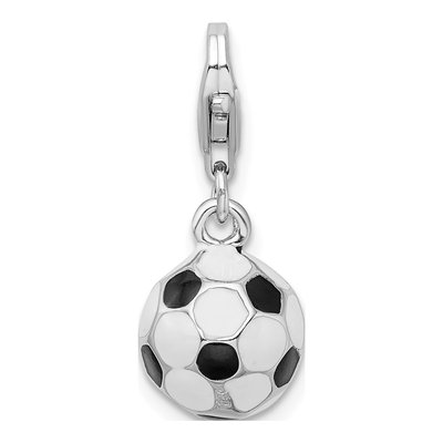 Sterling Silver Soccer Ball Charm