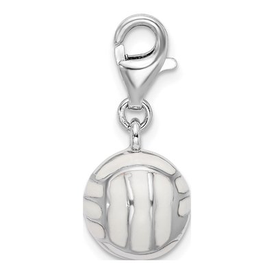 Sterling Silver Volleyball Charm – view 3