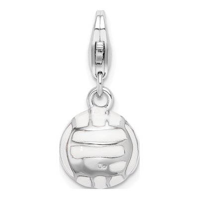 Sterling Silver Volleyball Charm – view 4