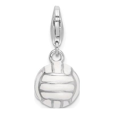 Sterling Silver Volleyball Charm