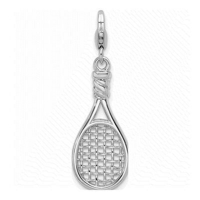 Sterling Silver Tennis Racquet Charm – view 4
