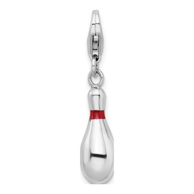 Sterling Silver Bowling Pin Charm