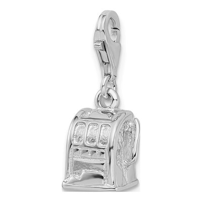 Sterling Silver 3-D Slot Machine Charm – view 5