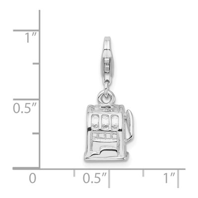 Sterling Silver 3-D Slot Machine Charm – view 6