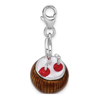 Sterling Silver Pina Colada Charm – view 3