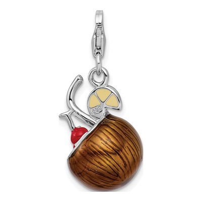 Sterling Silver Pina Colada Charm – view 4
