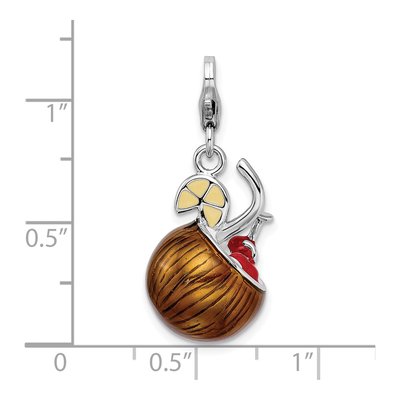 Sterling Silver Pina Colada Charm – view 5