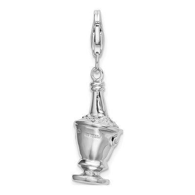 Sterling Silver CZ Bucket Charm – view 4