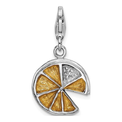 Sterling Silver Lemon Slice Charm – view 4