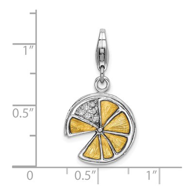 Sterling Silver Lemon Slice Charm – view 5