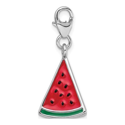 Sterling Silver Watermelon Charm – view 4