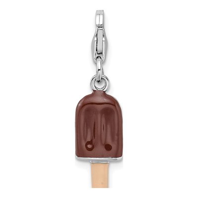 Sterling Silver 3-D Fudge Bar Charm – view 5