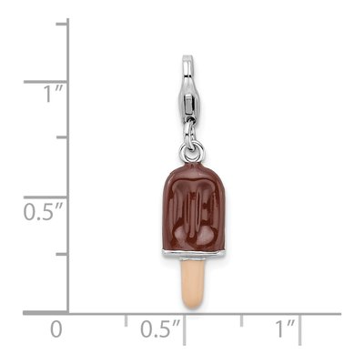 Sterling Silver 3-D Fudge Bar Charm – view 6
