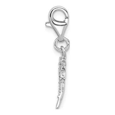 Sterling Silver CZ Dragonfly Charm – view 4