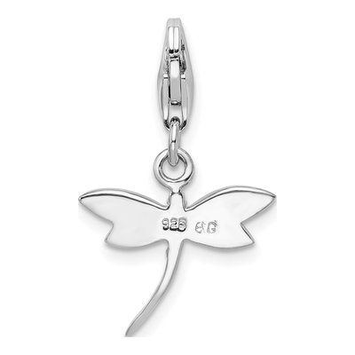 Sterling Silver CZ Dragonfly Charm – view 5
