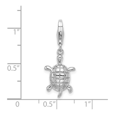 Sterling Silver Turtle Charm – view 5