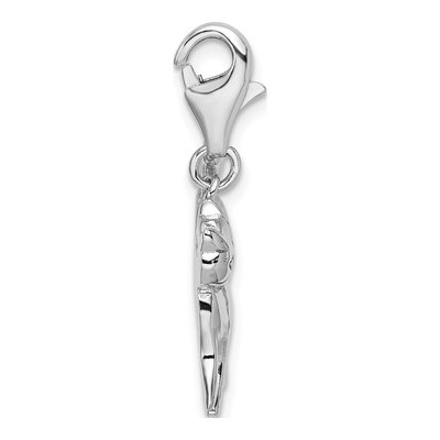 Sterling Silver Scary Cat Charm – view 3