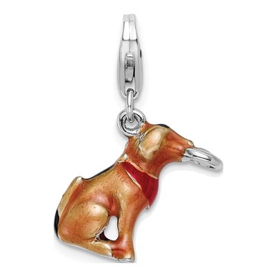 Sterling Silver Dog Frisbee Charm – view 4