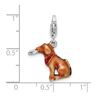 Sterling Silver Dog Frisbee Charm – view 5