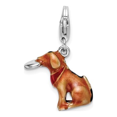 Sterling Silver Dog Frisbee Charm