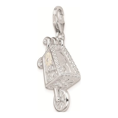 Sterling Silver Rh 3-D Enameled Wheelbarrow Charm – view 5