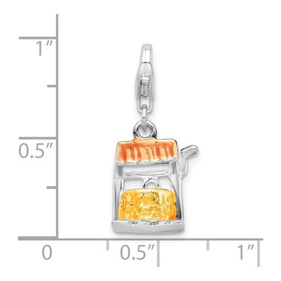 Sterling Silver Enamel Well Charm – view 6