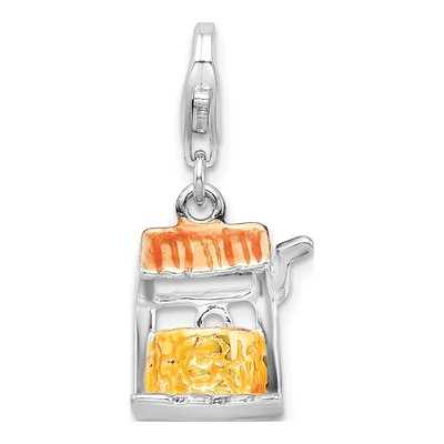 Sterling Silver Enamel Well Charm