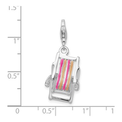 Sterling Silver Beach Chair Charm – view 7