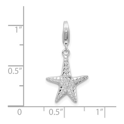 Sterling Silver Starfish Charm – view 5