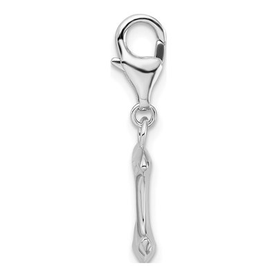 Sterling Silver 3-D Anchor Charm – view 3